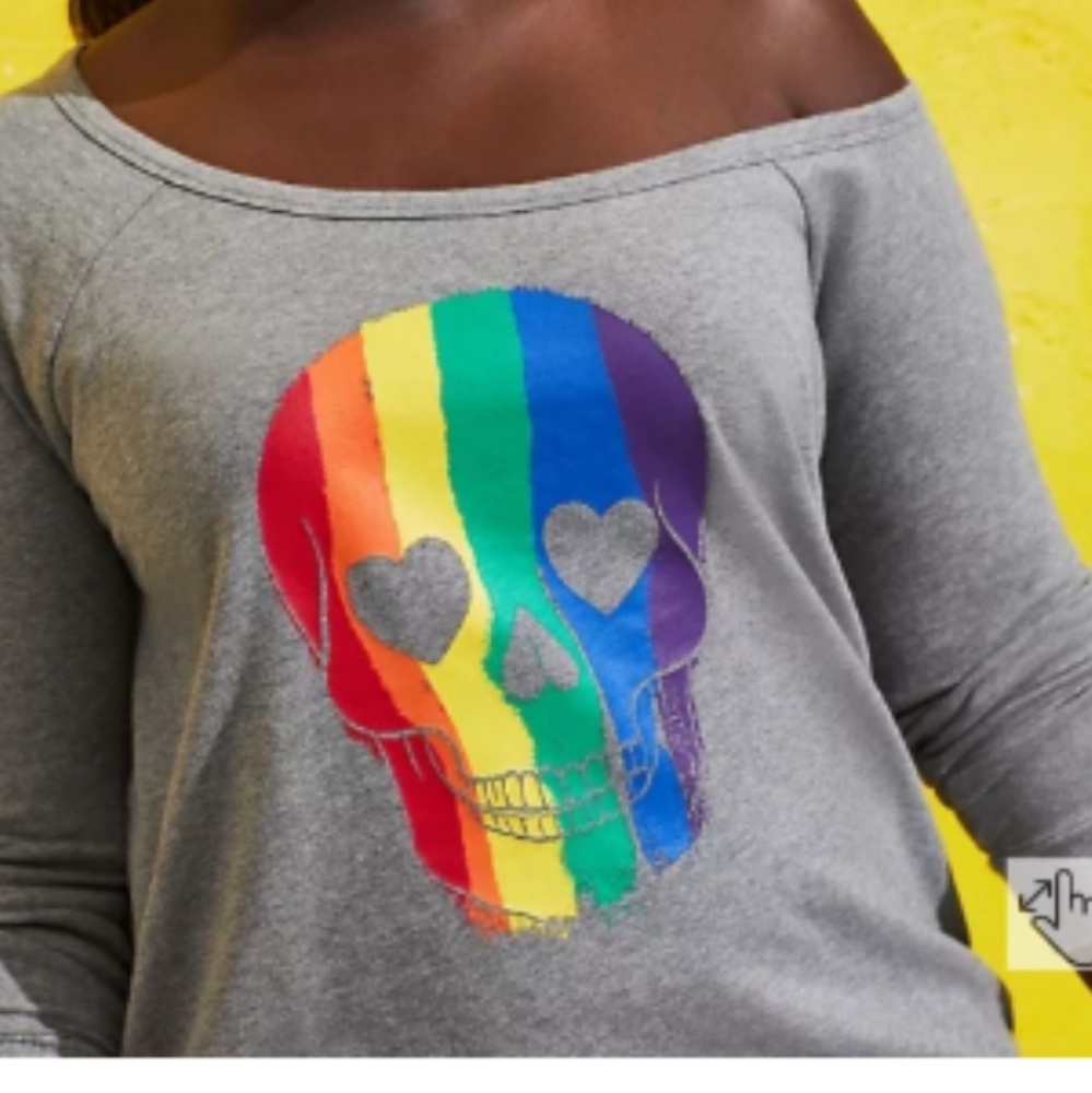Torrid Rainbow Skull Sweater